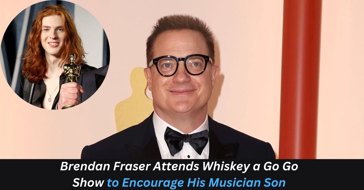 Brendan Fraser Attends Whiskey a Go Go Show to Encourage His Musician Son